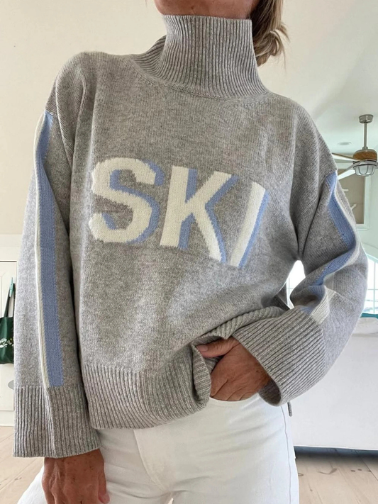 Daisy - Retro Rullekrave Skisweater