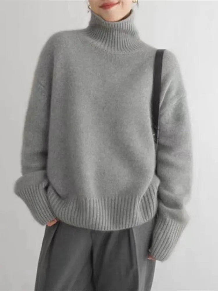 Lin - Rullekravepullover