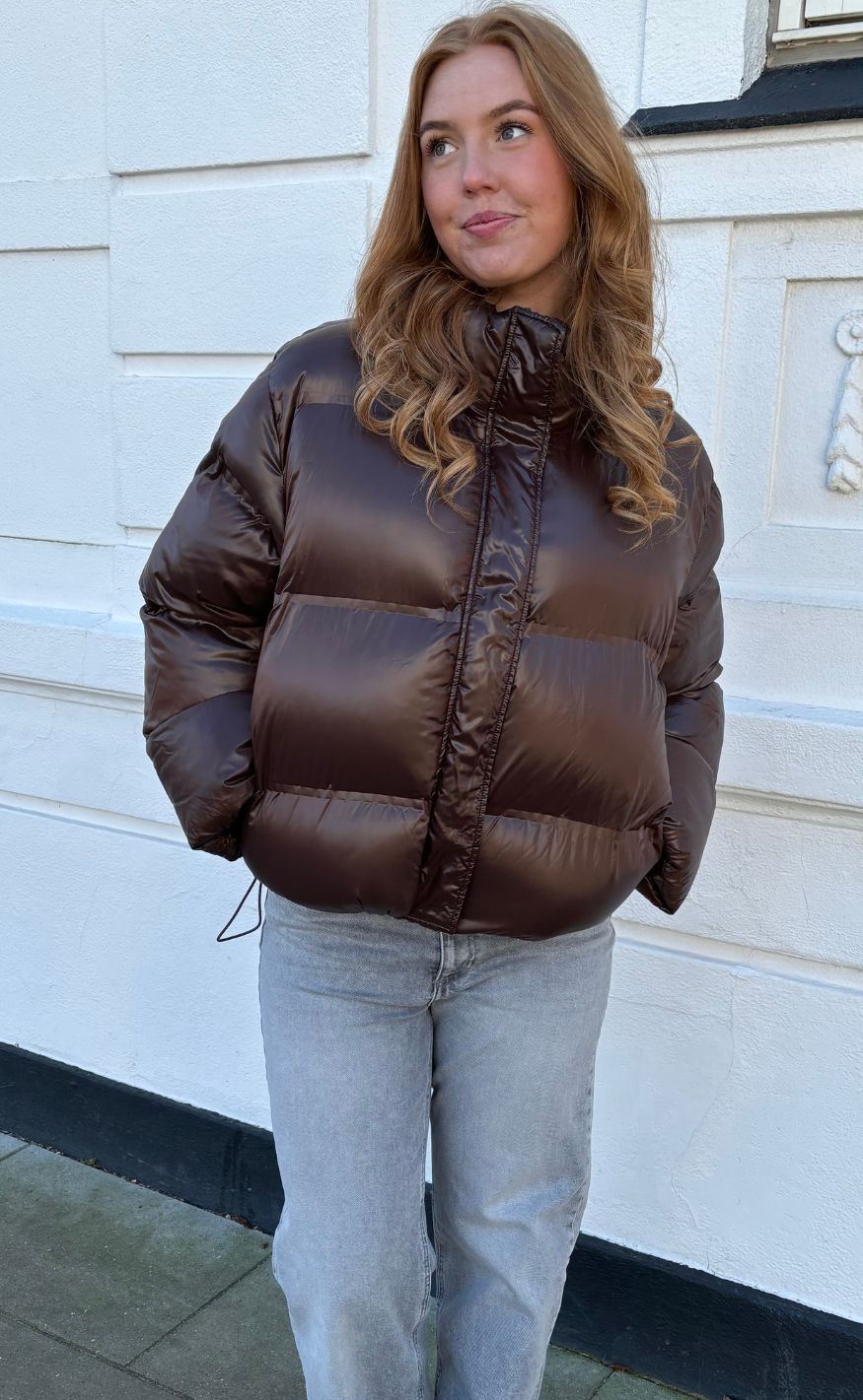 Shiny Puffer - Dark Brown