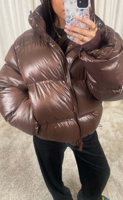 Shiny Puffer - Dark Brown
