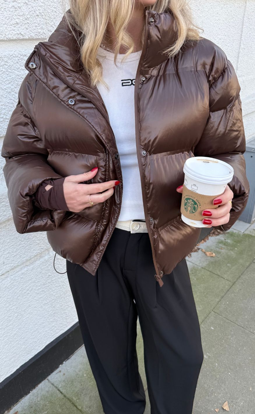Shiny Puffer - Dark Brown