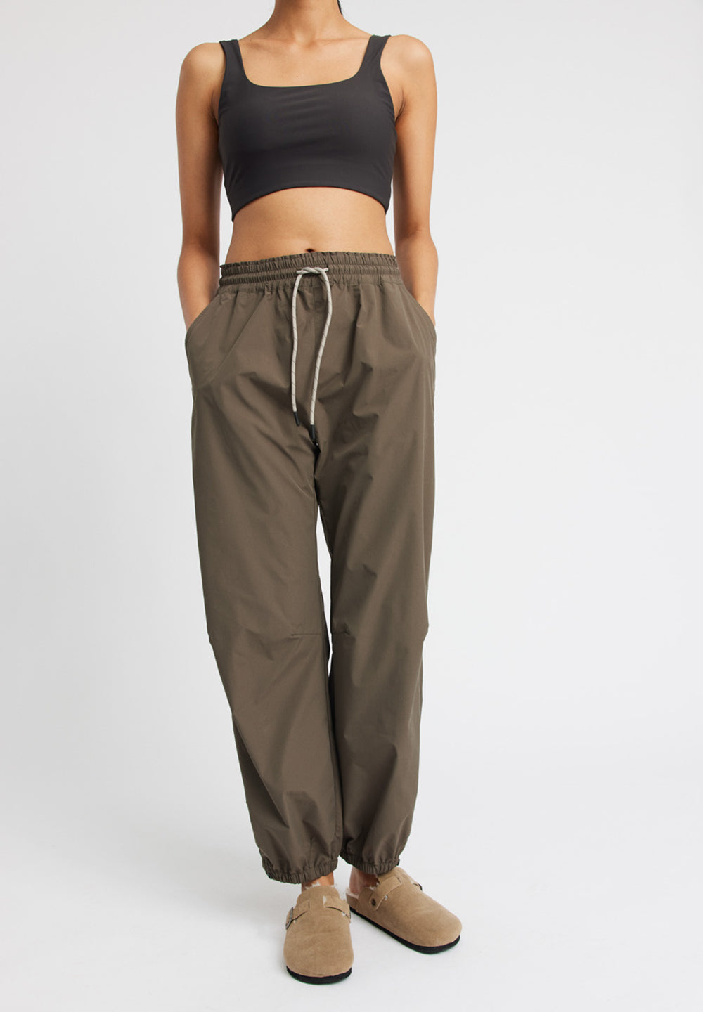 Track Pants - dark brown