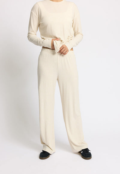 Bukser Rib Merci - soft beige