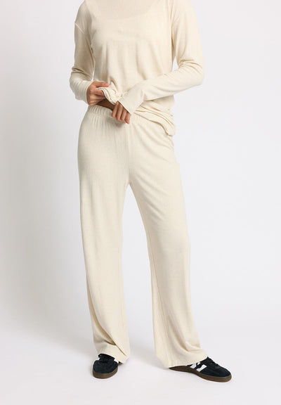 Bukser Rib Merci - soft beige