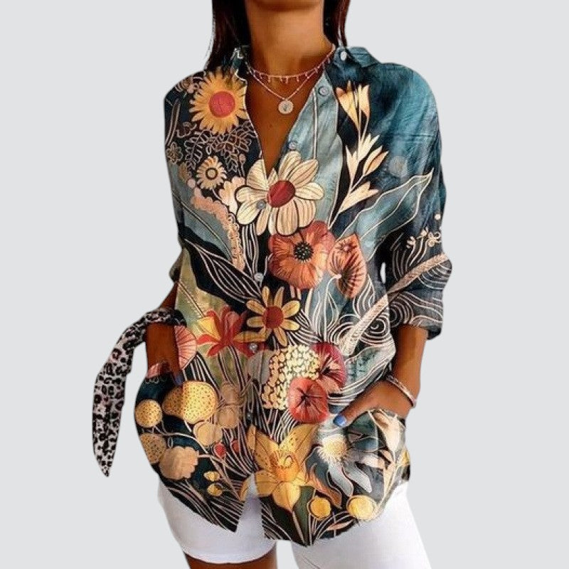Aivee - Farverig bluse